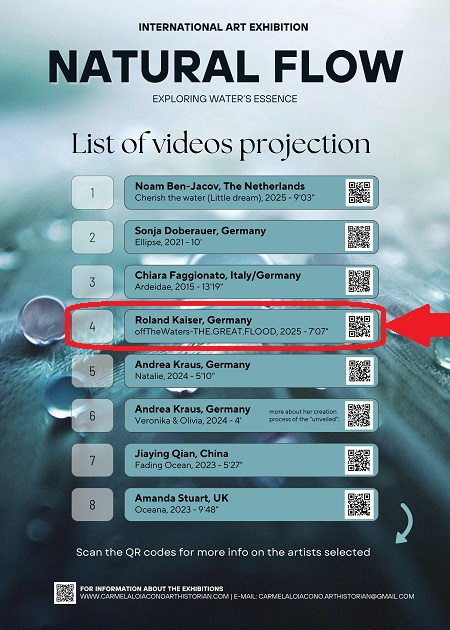 NATURAL FLOW - Matera at Lega Navale Italiana cultural hypogeum Roland Kaiser ART_VIDEO: offTheWaters-THE.GREAT.FLOOD